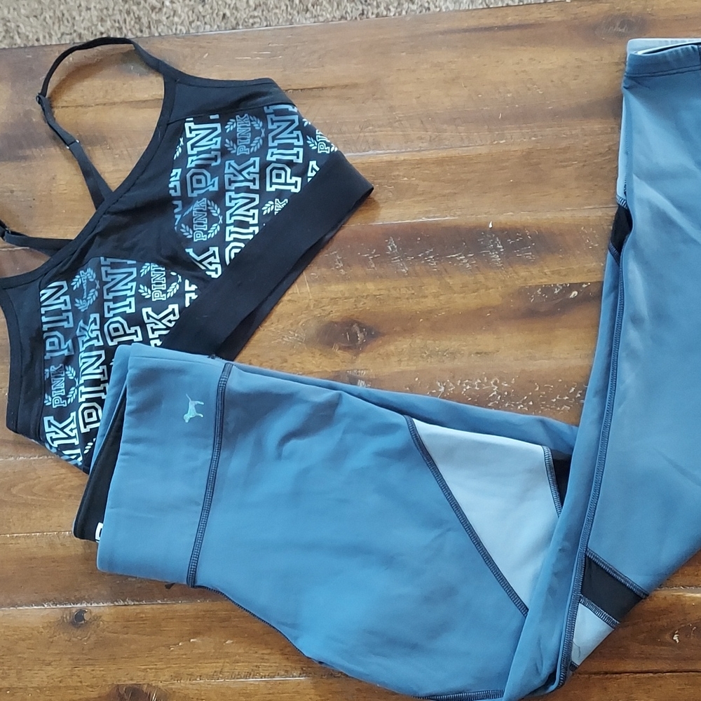 VS Pink ultimate leggings & bra